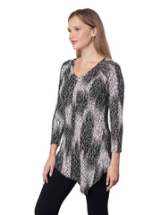 Tianello "Arro" French Knit Jacquard "Toni" Tunic