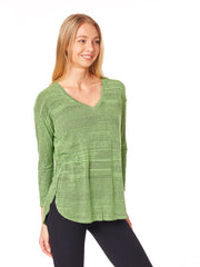 Tianello "Virona" French Knit "Mina" Tunic-Leaf