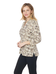 Tianello TENCEL™ "CYPRUS" Print "Suzy" Blouse - S