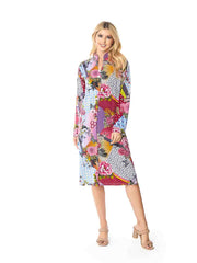 Tianello TENCEL™  Print "Inspiration" Long "SELENA"  Duster Jacket-Wash