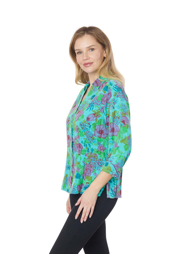 Tianello TENCEL™ "Marseille" Print "Suzy" Blouse