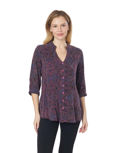 Tianello TENCEL™ print "Imperial Paisley "Hali" Blouse