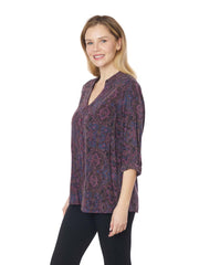 Tianello TENCEL™ print "Imperial Paisley "Hali" Blouse