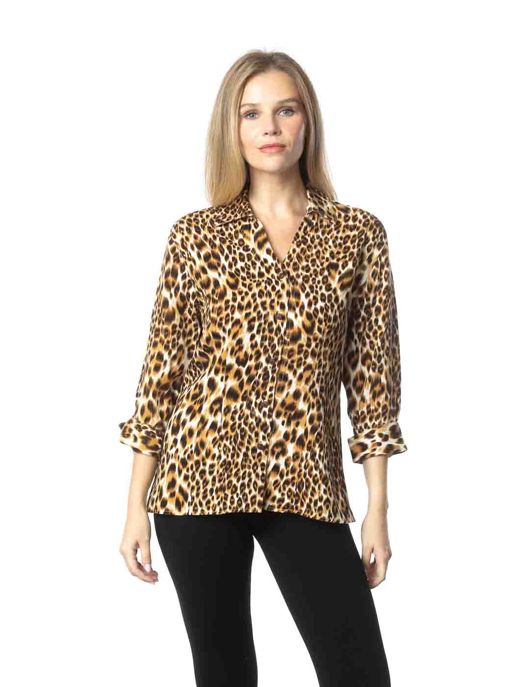 Cheetah print outlet blouse