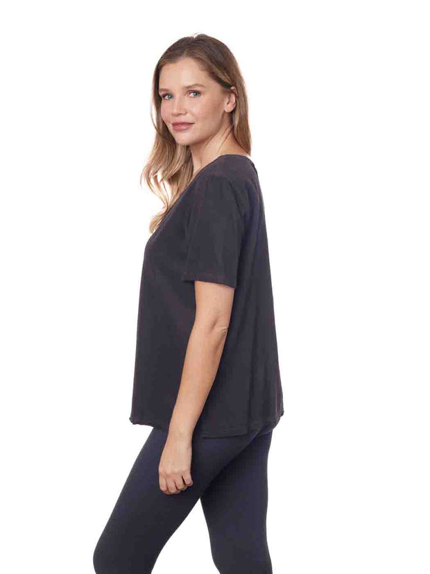 Tianello TENCEL™ "Twill" Short Sleeve "Tess" Blouse