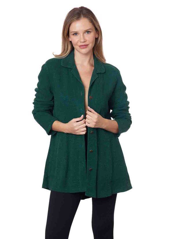 Tianello TENCEL™ Cotton Jacquard "Tyler" Jacket - Portland Green