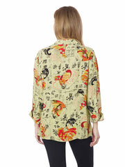 Tianello TENCEL™ "Geisha" Print "Suzy" Blouse