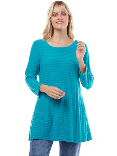 Tianello Fontaine Knit Jersey Jacquard Mara Tunic-Acapulco