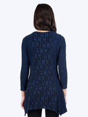 Tianello "Ukah"  Knit Jersey Jacquard "Aston" Tunic